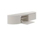 curved TV-Meubel japandi zwevend beige 240, Overige materialen, Verzenden, 150 tot 200 cm, Nieuw