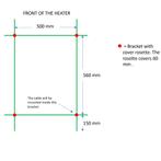 Elektrische Radiator TVS ELDO 9 Wit met Timer 86x53 cm, Ophalen of Verzenden, Nieuw