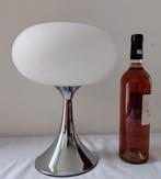 Lamp - Lamp Pomme - Glas, Verre opaal - Chroom gepatineerd