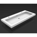 Wiesbaden Kera Wastafel Enkel met 2 Kraangaten - 100x46x5cm, Ophalen of Verzenden, Nieuw