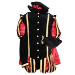 Pieten Kostuum Fluweel Luxe Zwart/Rood, Ophalen of Verzenden, Nieuw