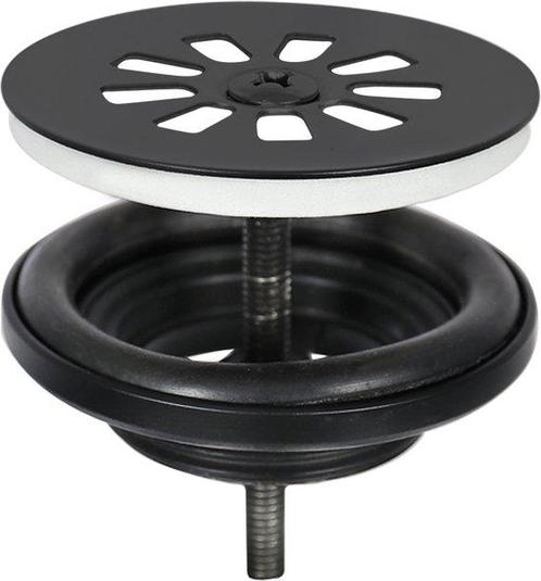 Differnz Afvoerplug Mat Zwart – Afvoerstop voor Wastafel – Ø, Doe-het-zelf en Verbouw, Sanitair, Verzenden