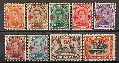 België 1918/1919 - Albert I Rode Kruis + Helm + Mercier -, Postzegels en Munten, Postzegels | Europa | België