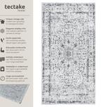 2dekans | tectake® Vintage design tapijt - Dalia - Laagpolig, Ophalen of Verzenden, Zo goed als nieuw, Grijs