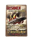 Metalen Wandbord - Irishmen Titanic, Ophalen of Verzenden, Nieuw