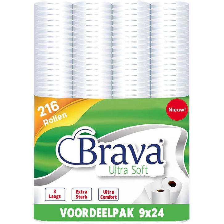 Voordeelverpakking: 216 Rollen - 3 Laags - Ultra Soft, Huis en Inrichting, Schoonmaakartikelen, Ophalen of Verzenden