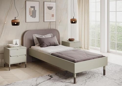 Kinderbed - Beige lichtpaars - 90x200 - Incl lattenbodem, Kinderen en Baby's, Kinderkamer | Bedden, Nieuw, Verzenden