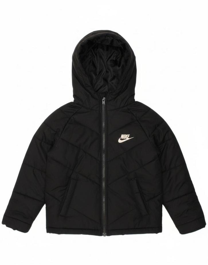 NIKE Boys Hooded Padded Jacket 3-4 Years XS Black Polyester, Kleding | Heren, Jassen | Winter, Verzenden