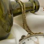 Vintage gouden horlogeketting; Chatelaine (voor aan een z..., Ophalen of Verzenden, Goud