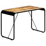 vidaXL Eettafel 118x60x76 cm massief ruw mangohout, Huis en Inrichting, Tafels | Eettafels, Verzenden, Nieuw