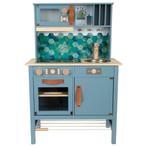 Nieuw Small Foot  -  Houten Kinderkeuken Blauw, 7dlg., Kinderen en Baby's, Speelgoed | Houten speelgoed, Ophalen of Verzenden