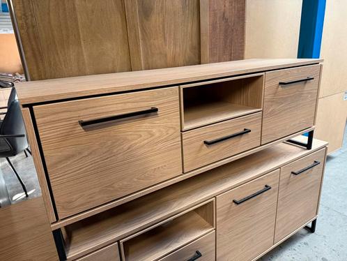 Tuscia tv-dressoir, kleur blonde oak, Huis en Inrichting, Kasten | Televisiemeubels, Nieuw, Metaal, Overige materialen