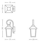 Philips Buzzard buitenwandlamp - zwart, Huis en Inrichting, Lampen | Wandlampen, Ophalen of Verzenden, Nieuw