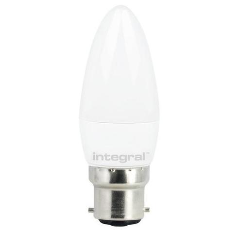Integral LED kaarslamp B22d 3.4W 250lm 2700K Mat Niet-Dim..., Huis en Inrichting, Lampen | Overige, Nieuw, Ophalen of Verzenden
