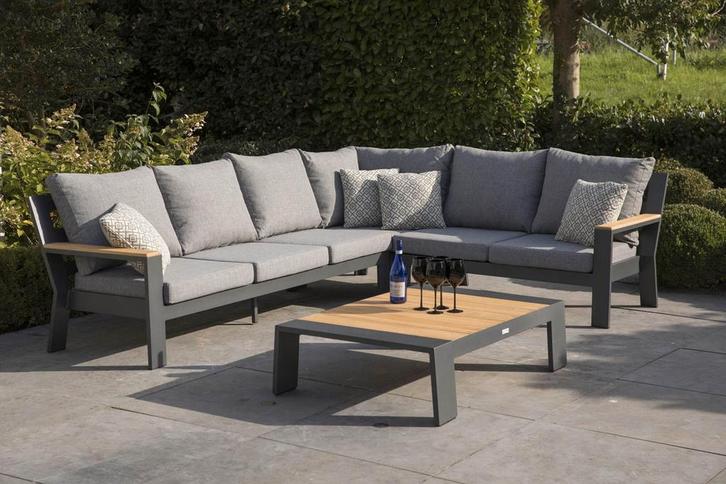 Exotan Valerie hoekbank antraciet rechts SALE |, Tuin en Terras, Tuinsets en Loungesets, Ophalen of Verzenden