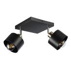 Opbouw Plafondspot | 2-Voudig | Zwart - Koper | E-27, Nieuw, Ophalen of Verzenden, Industrieel, Led