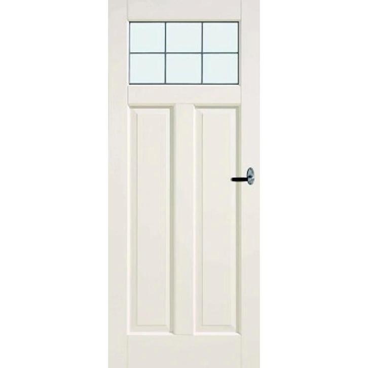 Cando binnendeur Cardiff 83x201,5 (Stomp, Glas in lood), Doe-het-zelf en Verbouw, Deuren en Horren, Nieuw, Glas, Hout, Binnendeur