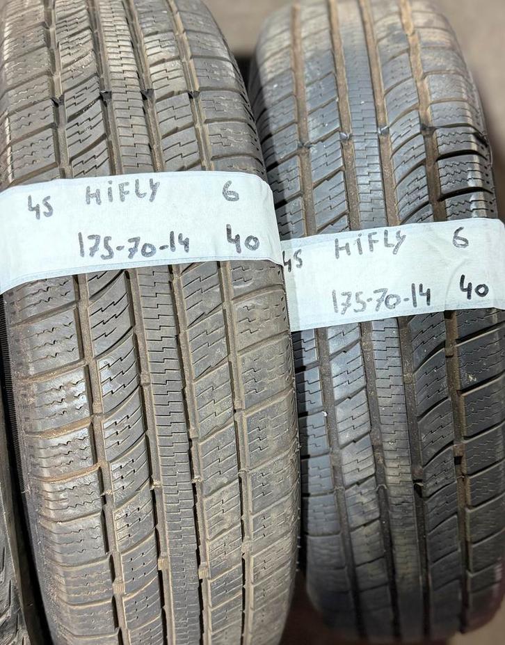 2x175-70-14 Hifly All-Season 2x6m €40 Per Band 175 70 14, Auto-onderdelen, Banden en Velgen, 14 inch, All Season, 175 mm, Personenwagen