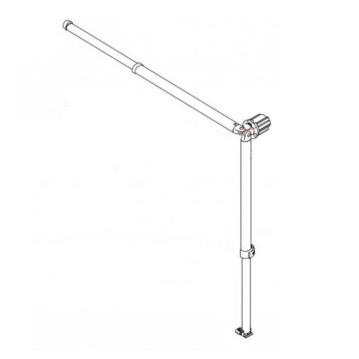 Fiamma left rafter + leg CaravanStore 310/440 6 holes, Caravans en Kamperen, Voortenten en Luifels, Ophalen of Verzenden