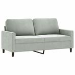 Tweezitsbank Fluweel Lichtgrijs 140cm - Retourdeal! 47% K..., Huis en Inrichting, Banken | Bankstellen, 150 tot 200 cm, 75 tot 100 cm