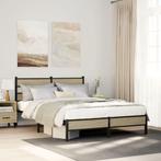 vidaXL Bedframe zonder matras hout sonoma eikenkleurig, Huis en Inrichting, Bruin, Verzenden, Overige maten, 200 cm