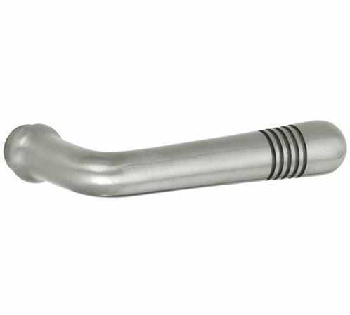 Deurkruk / Deurklink Art-Deco mat nikkel ongelakt, Doe-het-zelf en Verbouw, Hang- en Sluitwerk, Nieuw, Ophalen of Verzenden