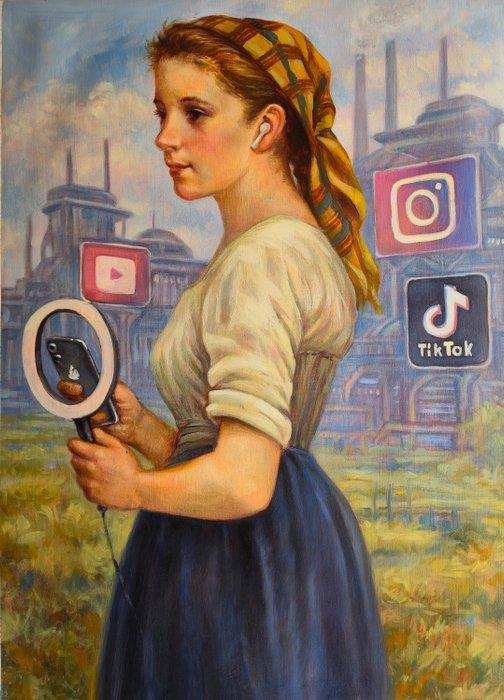 Reinier Nogueras (1985) - Portrait of a new task, Antiek en Kunst, Kunst | Schilderijen | Modern