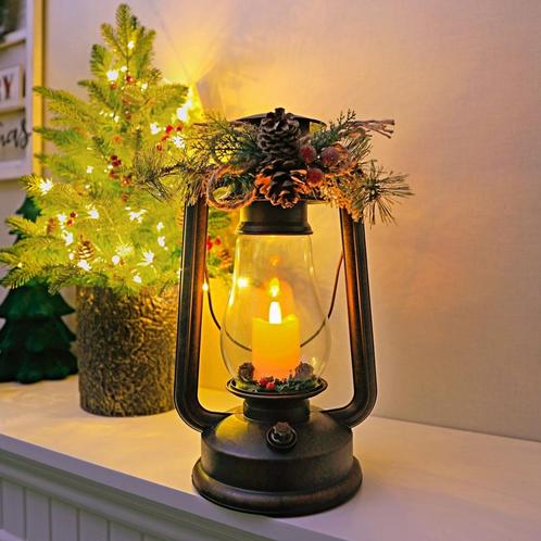 LUCOZA Kerstlantaarn Hurricane | realistisch flikkerende, Diversen, Kerst