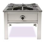 HCB Wokbrander - hokker - 12 kW - aardgas - RVS, Verzenden, Nieuw in verpakking, Fornuis, Frituur en Grillen