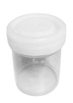 Set van 50 plastic potjes (60 ml) met witte schroefdoppen, Ophalen of Verzenden, Nieuw