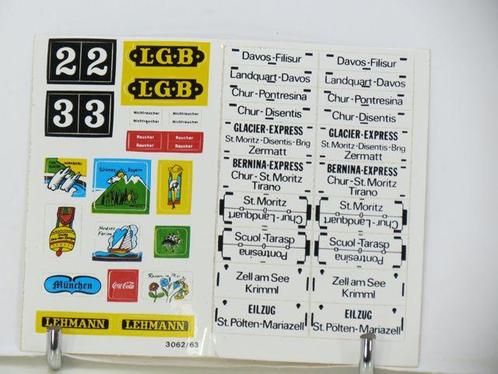 LGB Stickervel 022 voor o.a. LGB 3062/3032 (Toevoegingen), Hobby en Vrije tijd, Modeltreinen | Overige schalen, Overige typen
