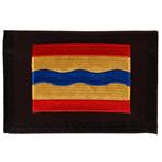 Portemonnee zwart 14x10cm - Vlag Overijssel - 8x6cm NIEUW, Ophalen of Verzenden, Nieuw