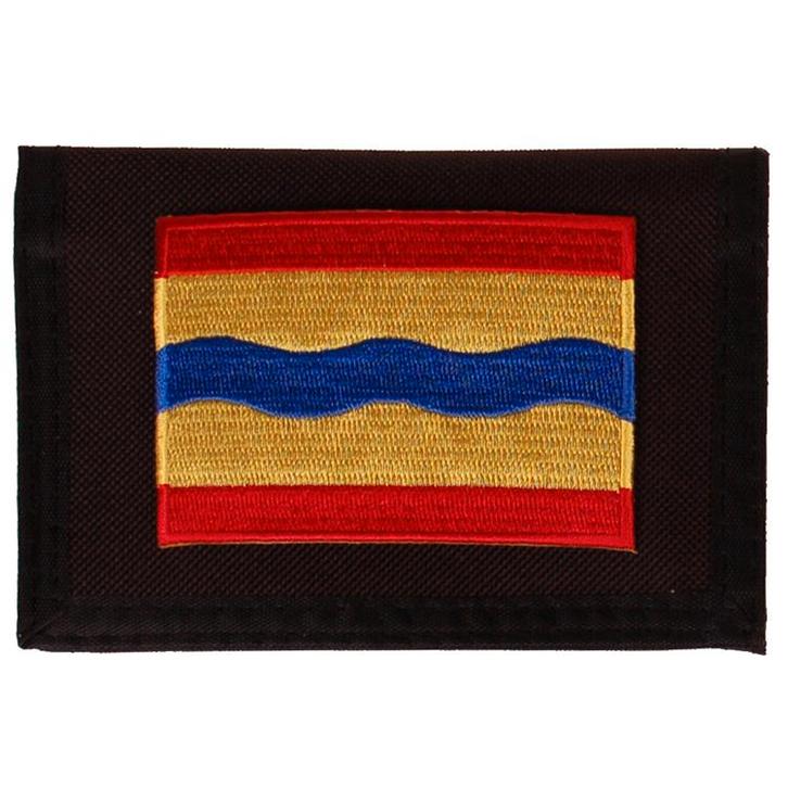 Portemonnee zwart 14x10cm - Vlag Overijssel - 8x6cm NIEUW, Sieraden, Tassen en Uiterlijk, Portemonnees, Nieuw, Ophalen of Verzenden