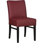 Leren eetkamerstoel Hold - Toledo Bordeaux (donkerrood) -, Huis en Inrichting, Stoelen, Nieuw, Leer, Ophalen of Verzenden, Eén