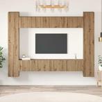 vidaXL Tv-meubelset 10 pcs artisanaal eikenkleurig 30.5 x 30, Verzenden, Nieuw, Minder dan 50 cm, Minder dan 100 cm