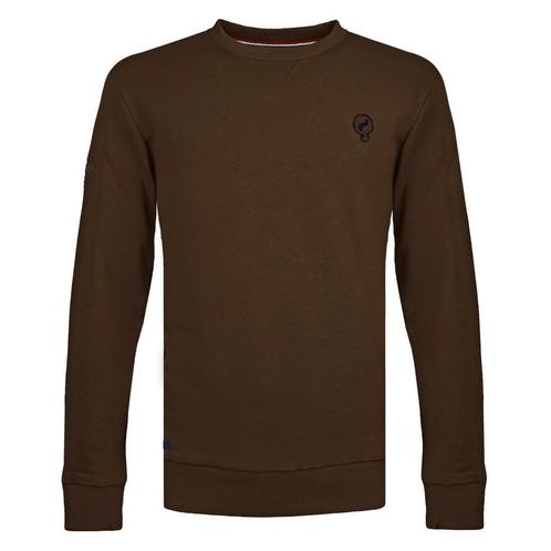 -68% Q1905  Q1905 Trui zaandijk chocolade  maat S, Kleding | Heren, Truien en Vesten, Bruin, Nieuw, Verzenden
