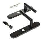 Deurkruk op langschild ovaal zwart wc 8x63, Doe-het-zelf en Verbouw, Hang- en Sluitwerk, Ophalen of Verzenden, Nieuw