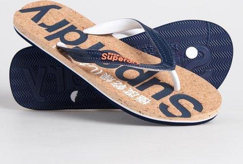 Superdry - Maat 38/39 - Cork Flip Flop Dames Slippers - Dark, Kleding | Dames, Schoenen, Verzenden