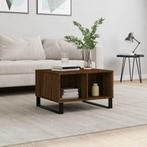 vidaXL Salontafel 60x50x36,5 cm bewerkt hout bruin, Huis en Inrichting, Tafels | Salontafels, 50 tot 100 cm, Verzenden, Nieuw