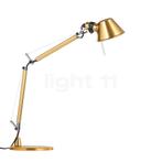 Artemide Tolomeo Micro Tavolo, goud - met tafelvoet, Huis en Inrichting, Lampen | Tafellampen, Verzenden, Nieuw
