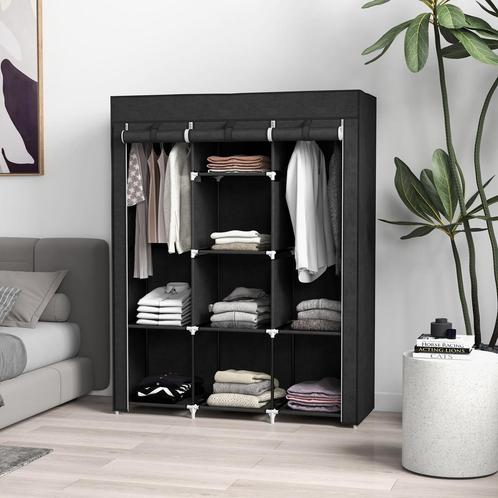 Garderobe - Sterke Vouwkast - Opvouwbaar - Lichtgrijs, Huis en Inrichting, Kasten | Kledingkasten, Nieuw, Ophalen of Verzenden