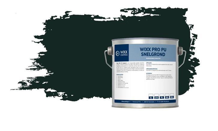 Wixx PRO PU Snelgrond Monumentengroen | N0.15.10 5L, Doe-het-zelf en Verbouw, Verf, Beits en Lak, Verf, Groen, Nieuw, Minder dan 5 liter