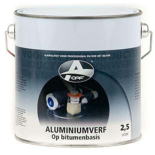 aluminiumverf bitumenbasis 750 ml, Doe-het-zelf en Verbouw, Verf, Beits en Lak, Nieuw, Verzenden