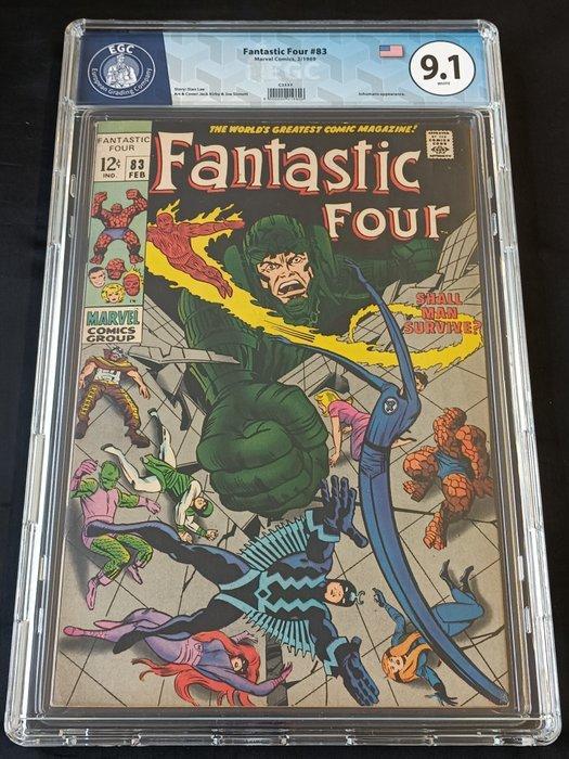 Fantastic Four #83 - EGC 9.1 - Shall Man Survive? - 1 Graded, Boeken, Strips | Comics