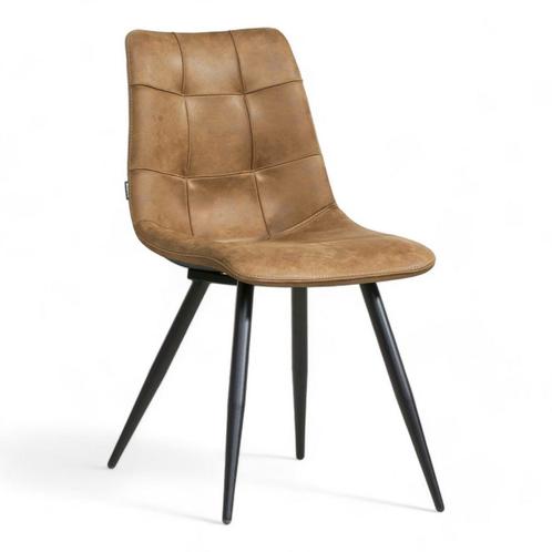 MX Sofa Eetkamerstoel Peak | Cognac | Microvezelstof, Huis en Inrichting, Stoelen, Nieuw, Ophalen