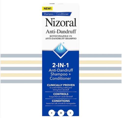 Nizoral 1% 2-IN-1 Anti-dandruff Shampoo &amp; Conditioner, Sieraden, Tassen en Uiterlijk, Uiterlijk | Haarverzorging, Nieuw, Verzenden