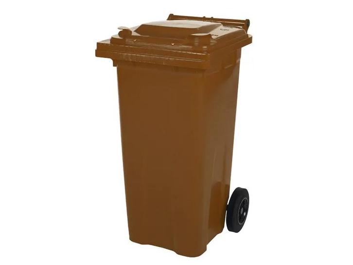 Vuilcontainer 120 liter 2-wiel bruin, Zakelijke goederen, Kantoor en Winkelinrichting | Magazijn, Stelling en Opslag, Ophalen of Verzenden