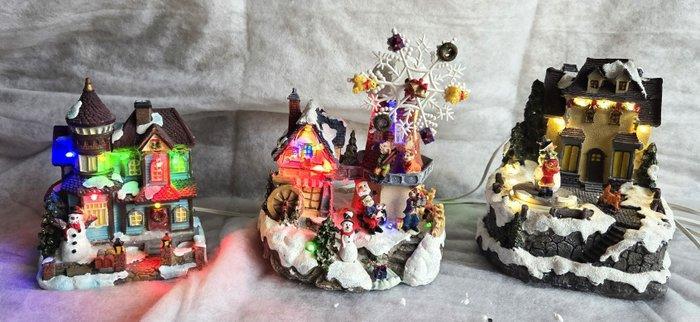 Kerstdecoratie Intratuin (3) - 3 verlichte kersttaferelen, Diversen, Kerst