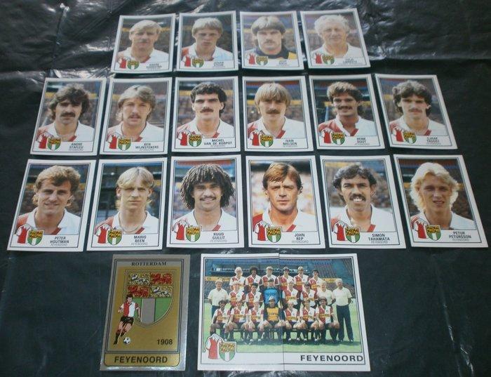 Panini - Voetbal 85 - Complete set of 19 Feyenoord stickers, Verzamelen, Stickers