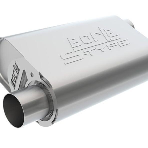 Borla CrateMuffler LS3 S-Type 2.50in Offset/Offset, Auto-onderdelen, Uitlaatsystemen, Ophalen of Verzenden